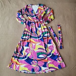 Multicolor Maxi Dress Large